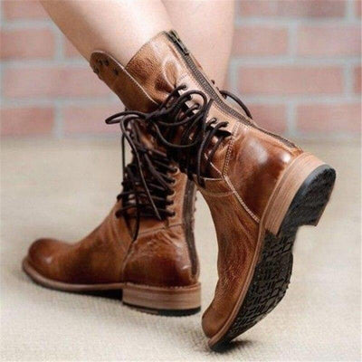 WYNONA | RUSTIC VINTAGE LEATHER BOOTS