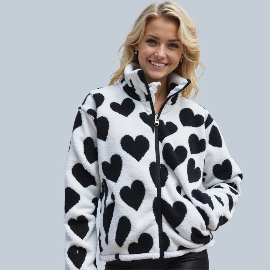 Patricia | Reversible Heart Jacket