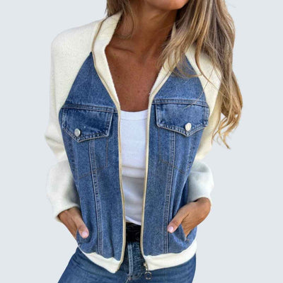 Zoe | Denim Hooded Jacket