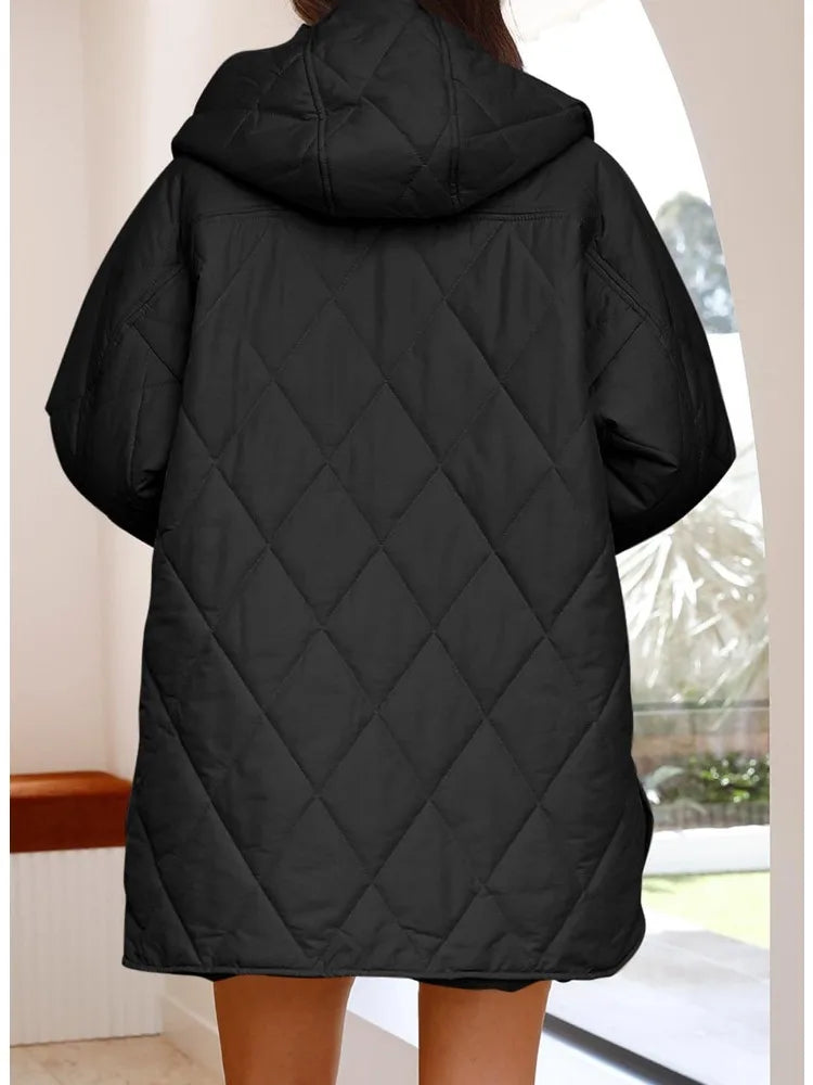 Corvaya | Oversized Hooded Winter Coat