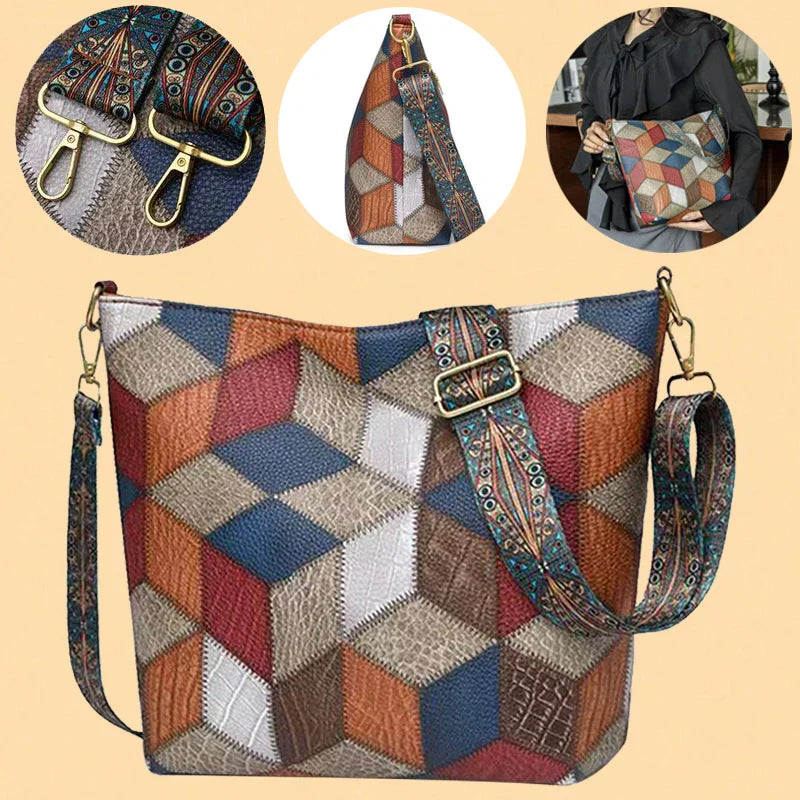 Adore | Mosaic leather handbag