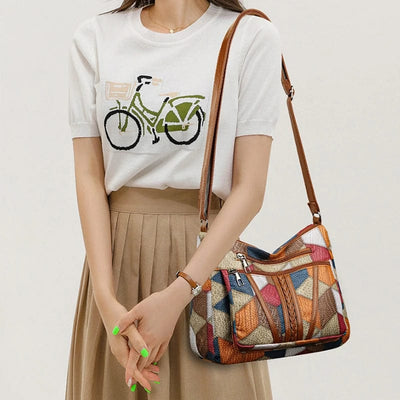 Adore | Mosaic leather handbag