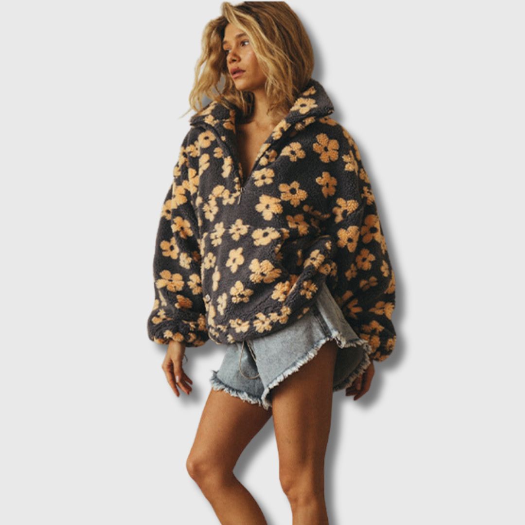 Sandra | Bohemian-inspired Sherpa jumper