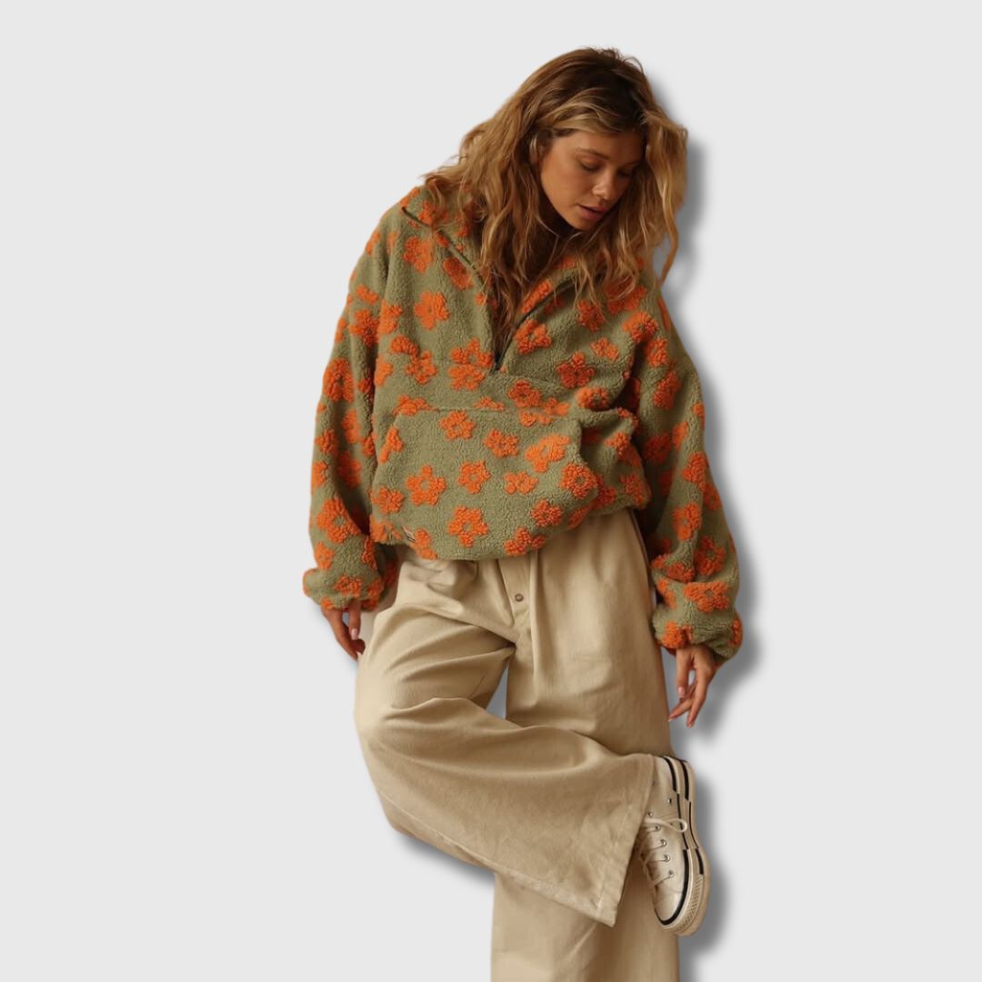 Sandra | Bohemian-inspired Sherpa jumper
