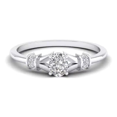 Gold Oval Cut Ring