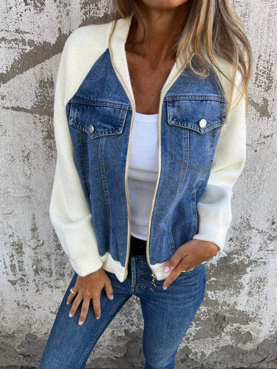 Zoe | Denim Hooded Jacket