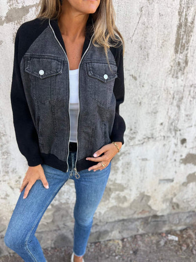 Zoe | Denim Hooded Jacket