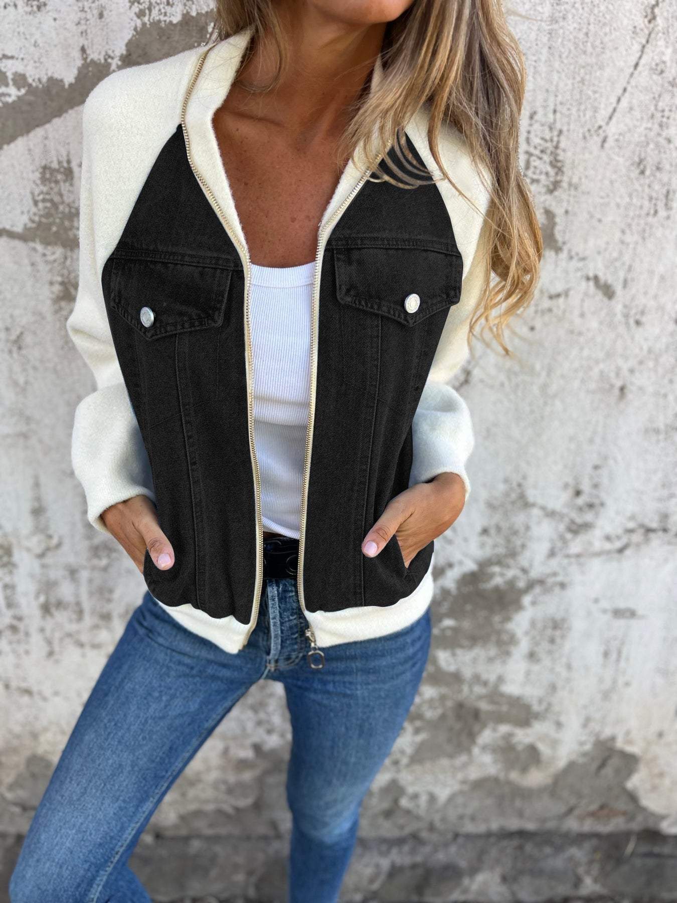 Zoe | Denim Hooded Jacket