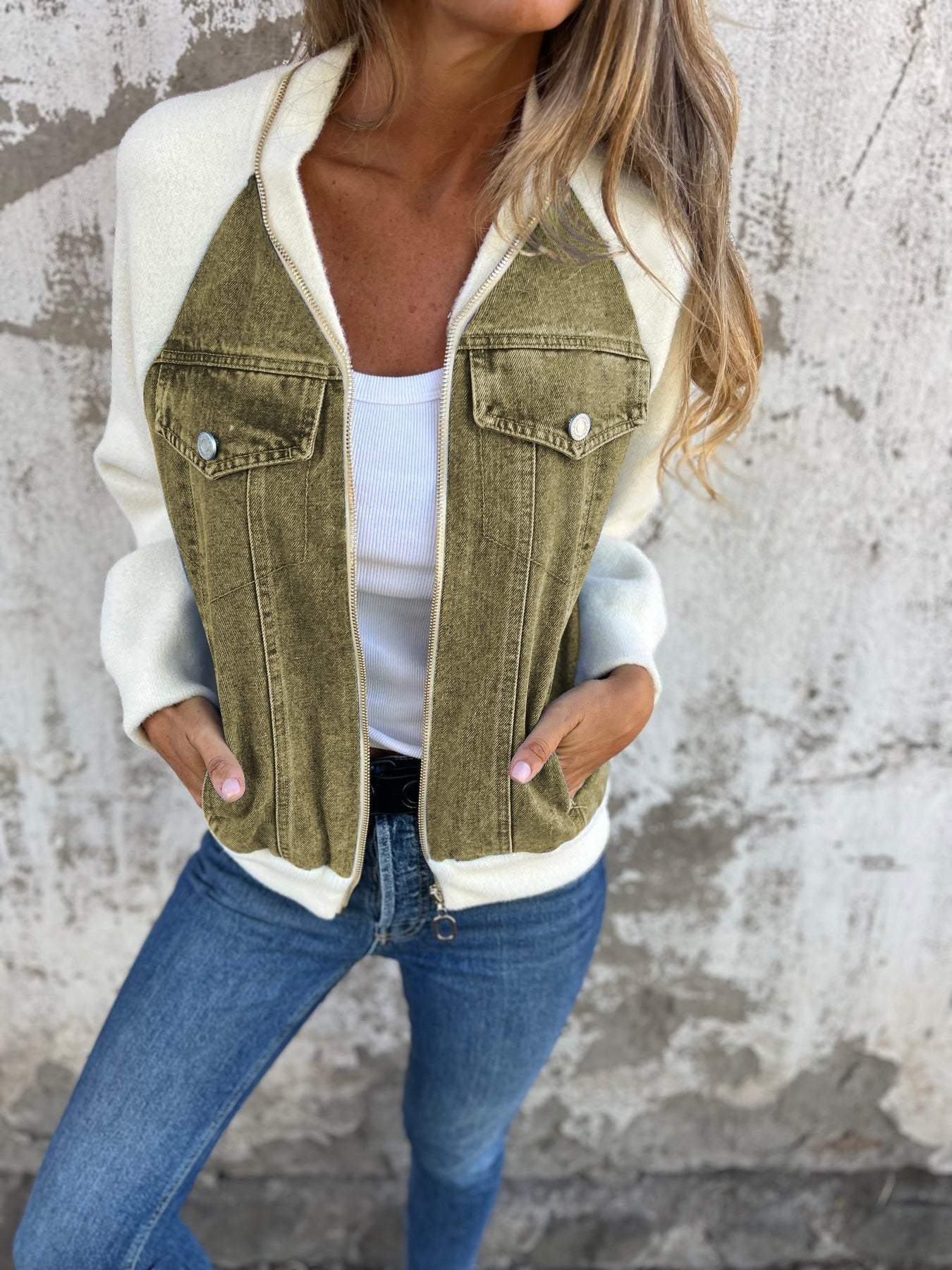 Zoe | Denim Hooded Jacket
