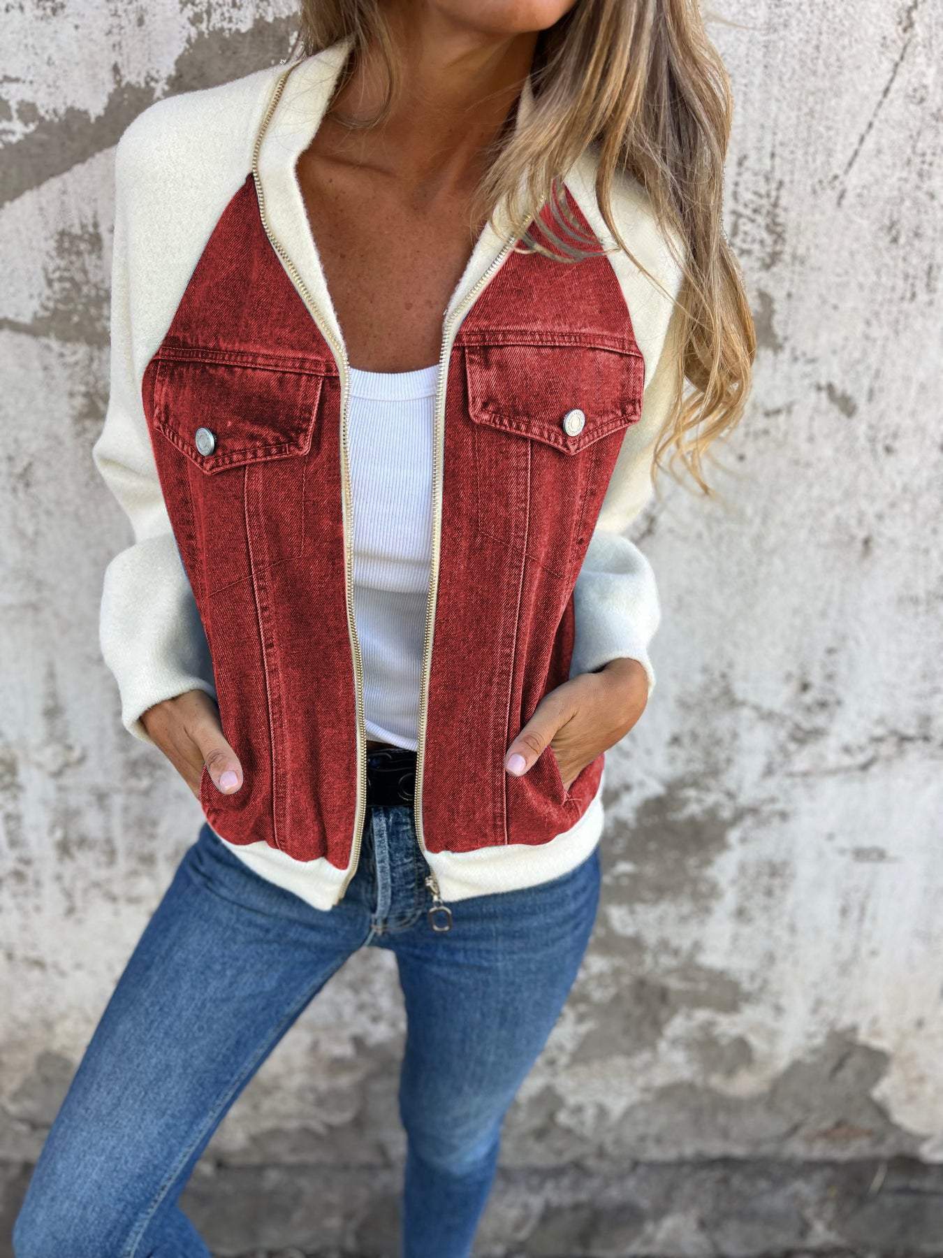 Zoe | Denim Hooded Jacket